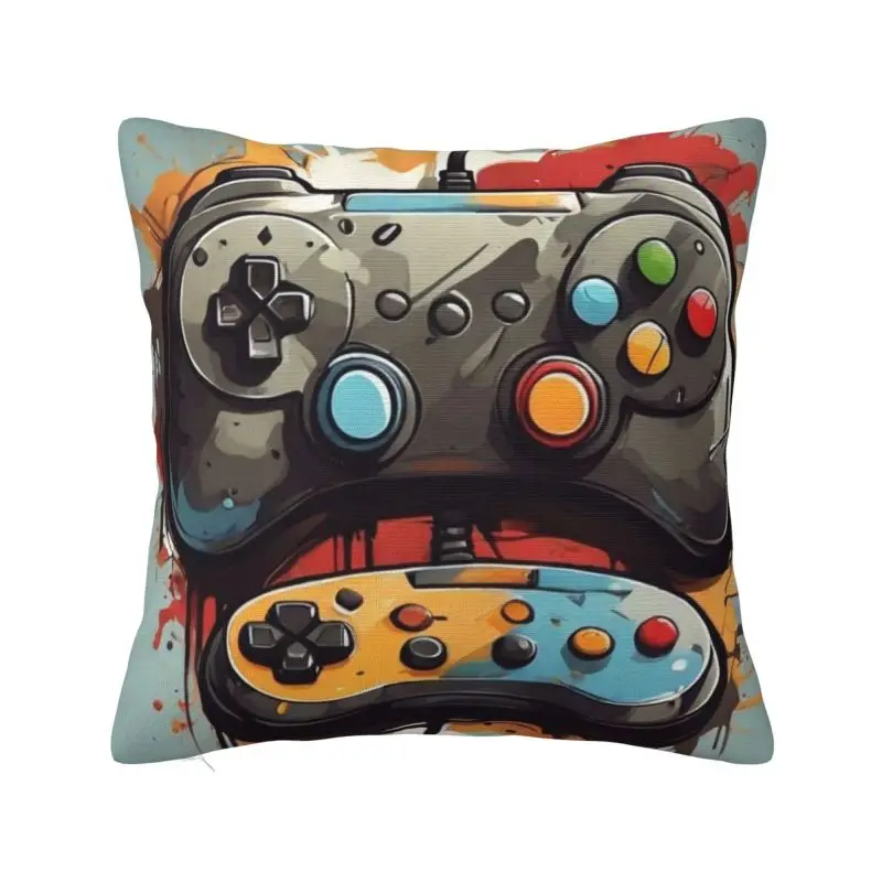 Custom Luxury Game Gamepad Throw Pillow Cover Home Decor Square Cushion Cover Pillowcover for Living Room