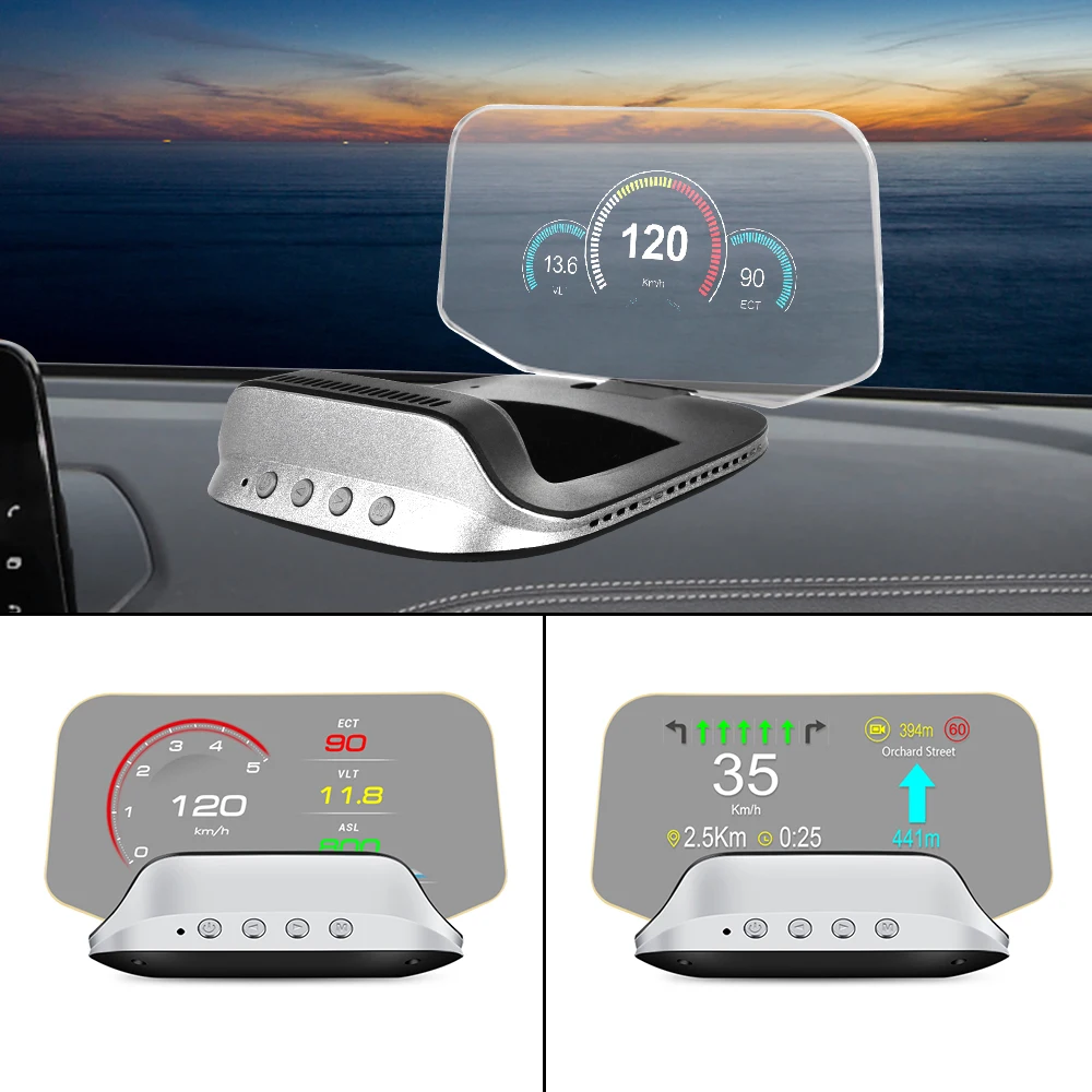 

C3 HUD Protable Head Up Display Car Electronic Auto Projector Hud Navigation GPS obd2 Speedometer