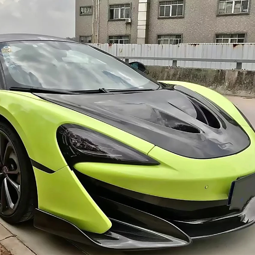 Upgrade P1 Style Dry Carbon Fiber Scoop Bonnet Engine Hood for Mclaren 570S Body Kit  540c 570s 570GT Car Accessories