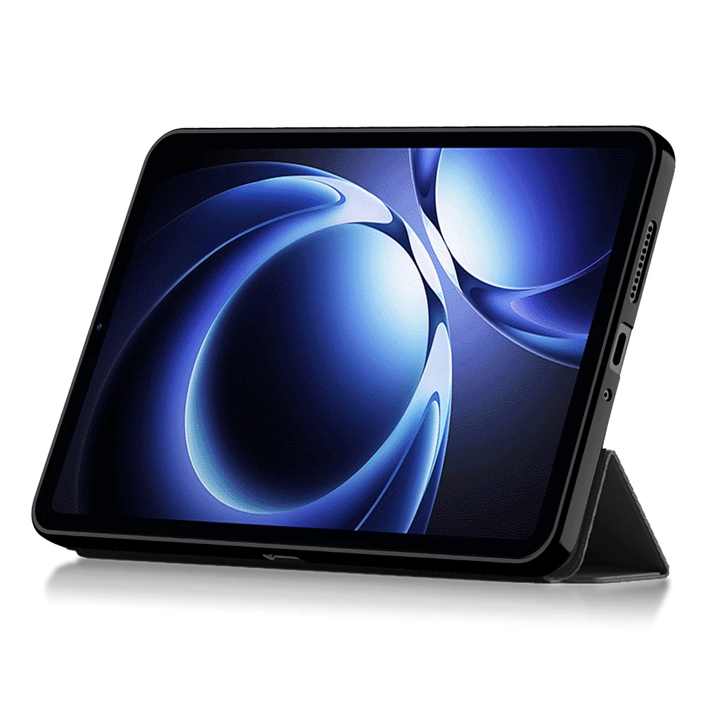 For Xiaomi Pad Mini / Redmi K Pad Case PU Leather TPU Back Trifold Stand Tablet Cover