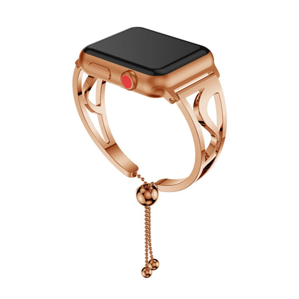 فولاذ مقاوم للصدأ للساعة ، سوار ساعة معدني ، لسوار iWatch من السلسلة 9 ، 8 ، 7 ، SE ، Ultra 2 ، 44 ، 40 ، 45 ، حزام ، 41 Apple ، 49 ، 38 أو