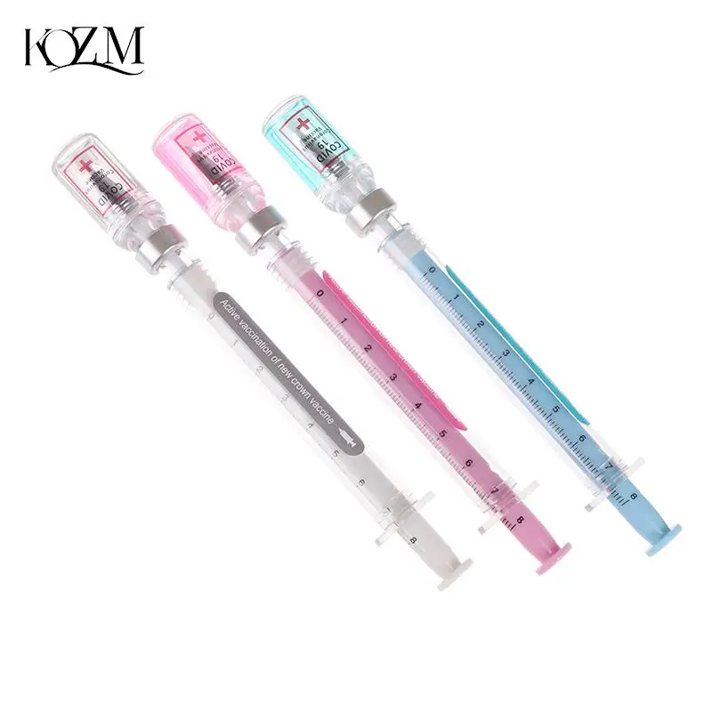 

1 Pcs Creative Novelty Syringe Peculiar Shape Cute Stationery 0.5 mm School Office Supplies Gel Pen