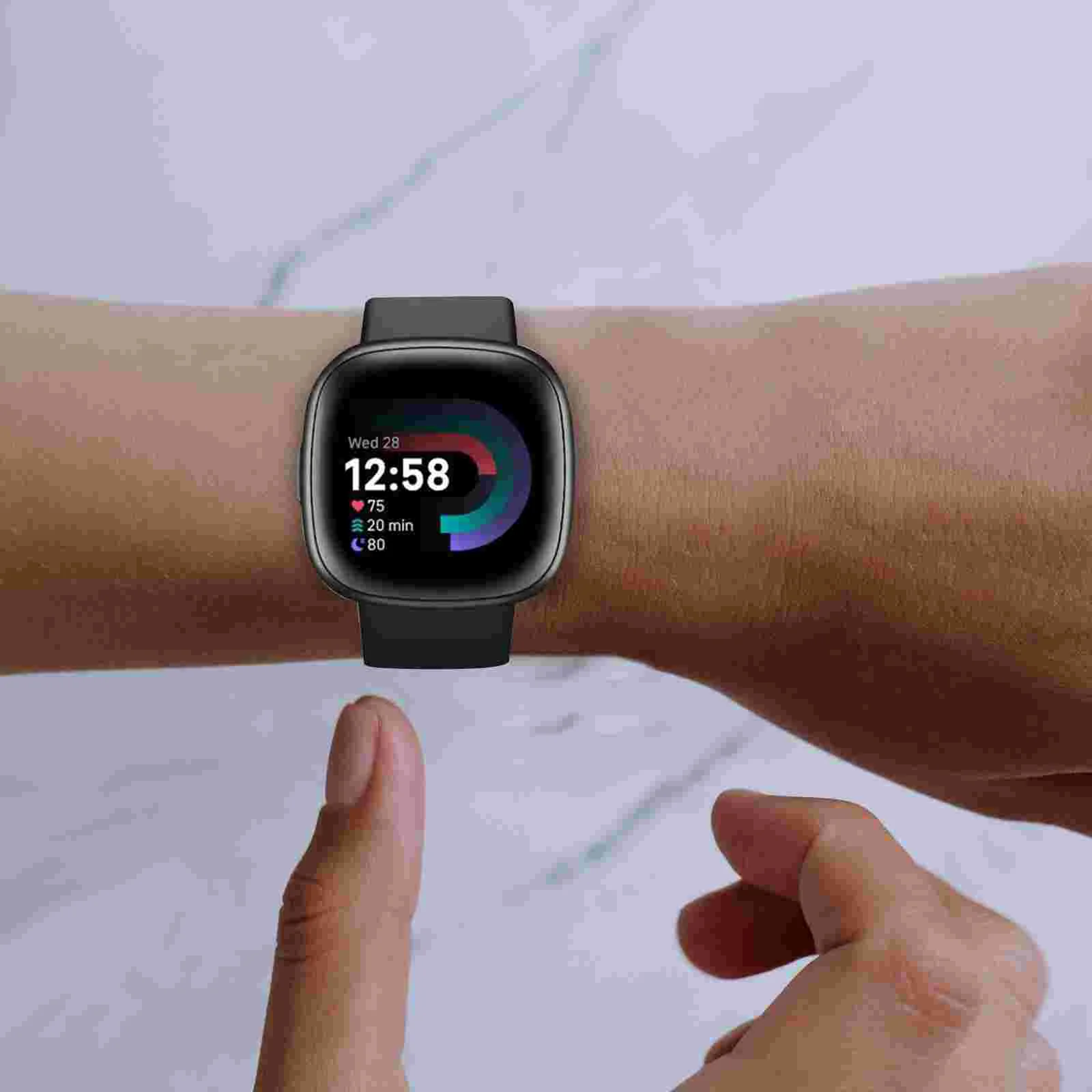 

2 Pcs Shell Fitbit4 Case Smartwatch Tpu Pixel Screen Protector Wristwatch Cover