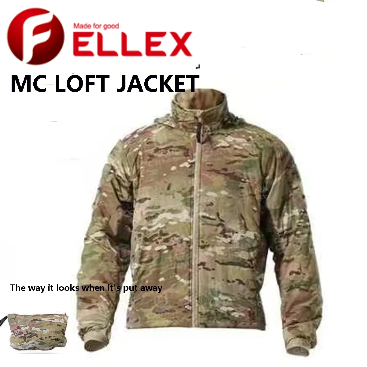 

Loft Jacket Style Lightweight and Storable CP Camouflage Tactical Suit Lightweight High-performance Warm Jacket Cotton Jacket