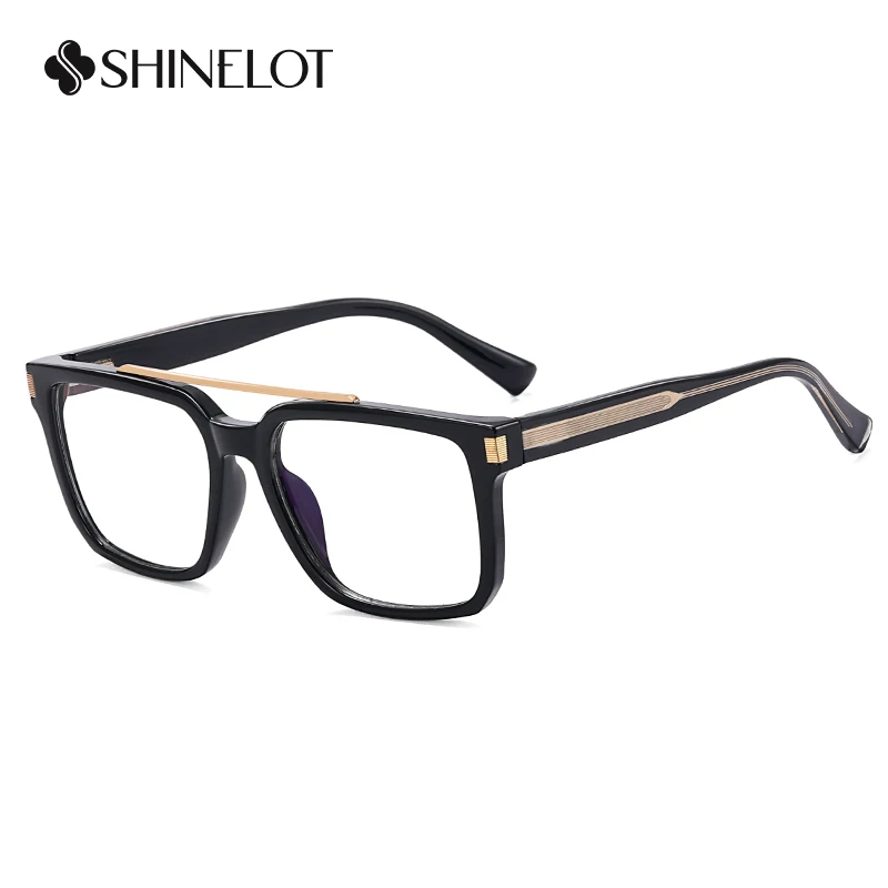 97705 Science Geek Youth Style Optical Glasses Male Double Bridge Eyeglasses Radiation Protection Medical Grade Durable Eyewear view 5