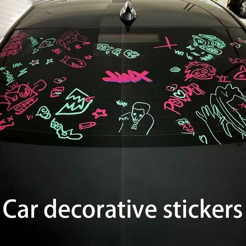 

Jinx Car Stickers Small Explosion Explosion Zaan Graffiti Night Hero Decoration Stickers Motorcycle stickers Helmet stickers