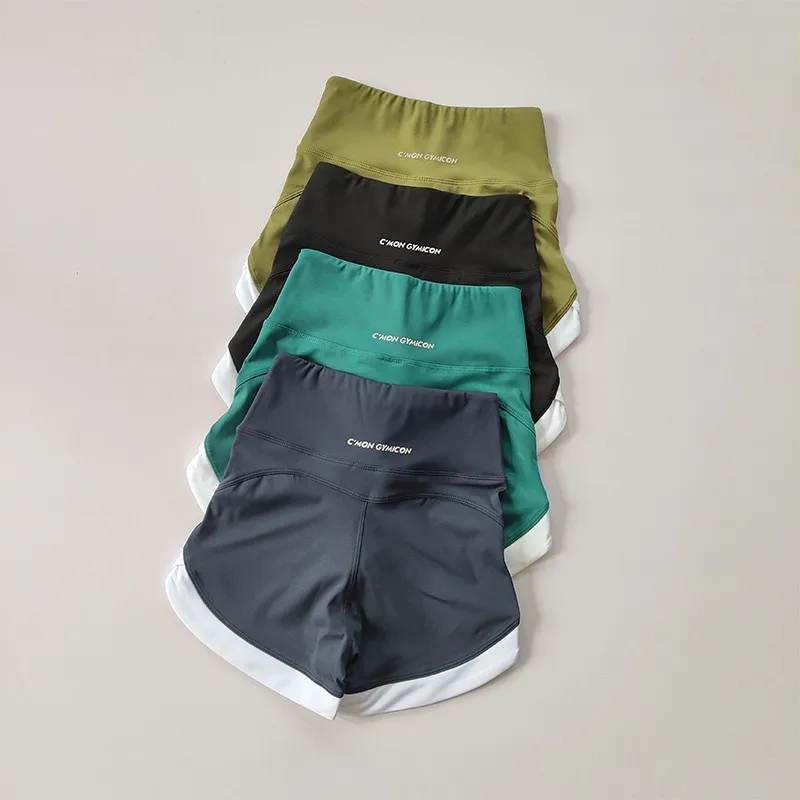 Hochgeschnittene Yoga-Shorts für Damen, Fitness, Push-Up, Po-Formend, Gym, Sport, Radfahren, Laufen, Leggings für Frauen – Detail 12