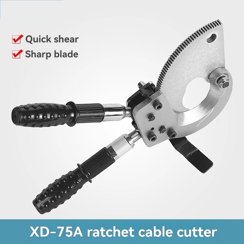 

XD-75A Cable Cutter Mechanical Cable Cutter Ratchet Cable Pliers