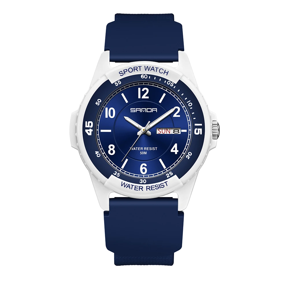 Modisches Design Damen-Quarzuhr Einfache Casual Analoguhr mit Kalender und Wochenanzeige Damenuhren für Frauen Reloj Mujer