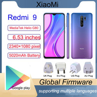 Smartphone Xiaomi Redmi 9 celular 4GB RAM 128GB ROM Mediatek Helio G80  5020 mAh