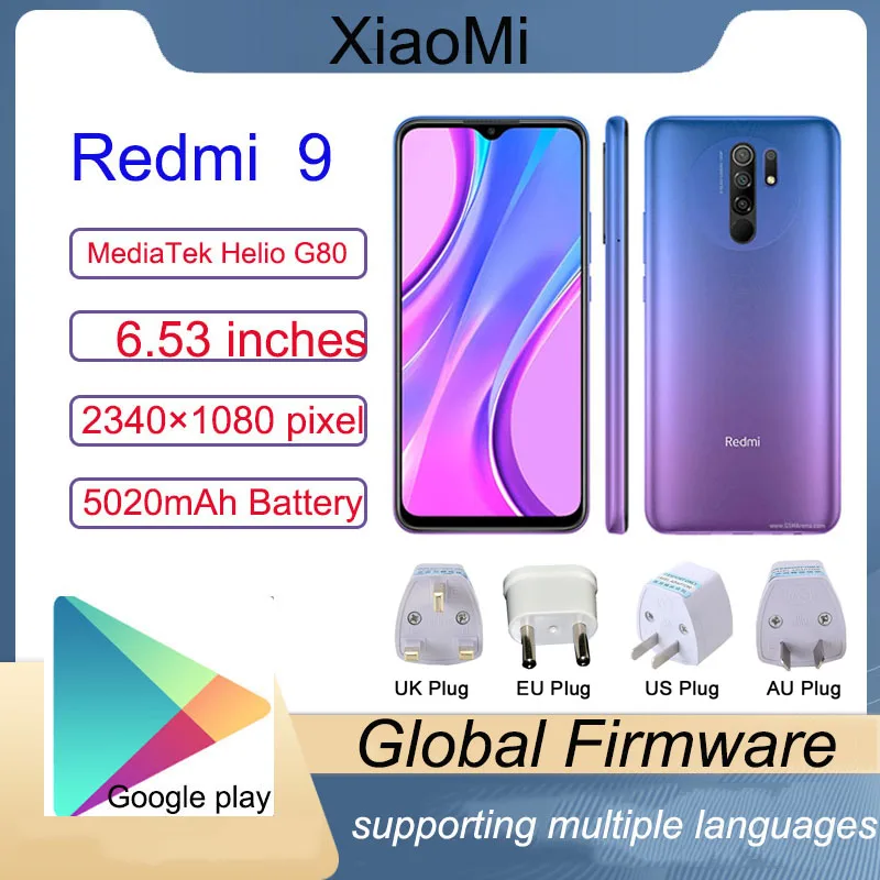 smartphone xiaomi redmi celular 4gb ram 128gb rom mediatek helio g80 5020 mah 01