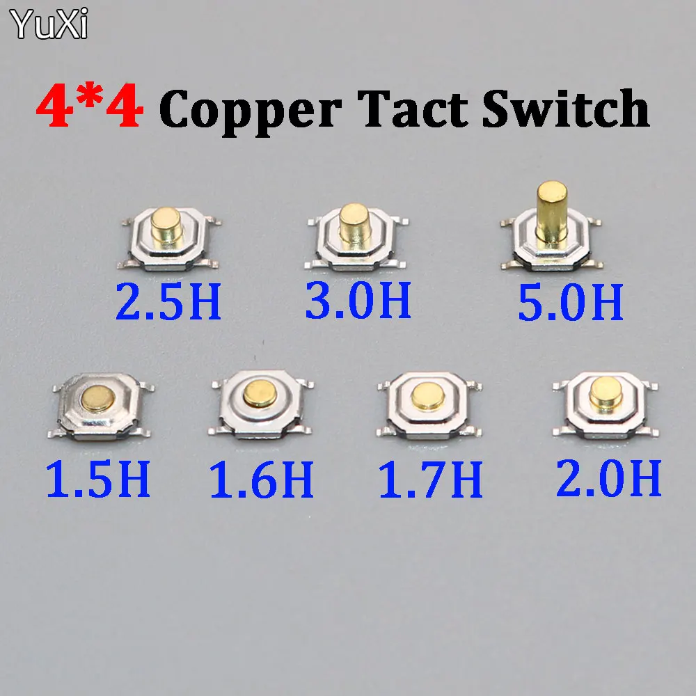 20Pcs SMD Tactile Push Button Switch 4x4 Micro Switch 4*4*1.5/1.6/1.7/2/2.5/3/5 mm 4Pin mini Tact Switch