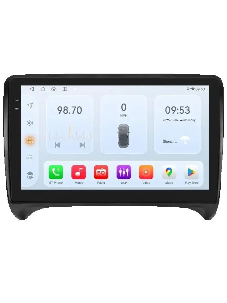 9 "Algpo 2Din Android Auto Autoradio voor Audi TT MK2 8J 2006-2014 Snapdragon 6115 GPS Navigatie SWC DSP 4G BT CarPlay 360 ° CAM - afbeelding 2