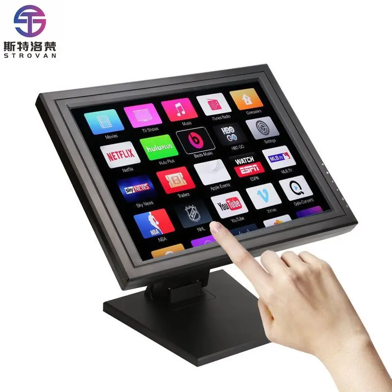 

Black / White Color 15 / 17 Inch Usb Resistive Touch Screen Pos