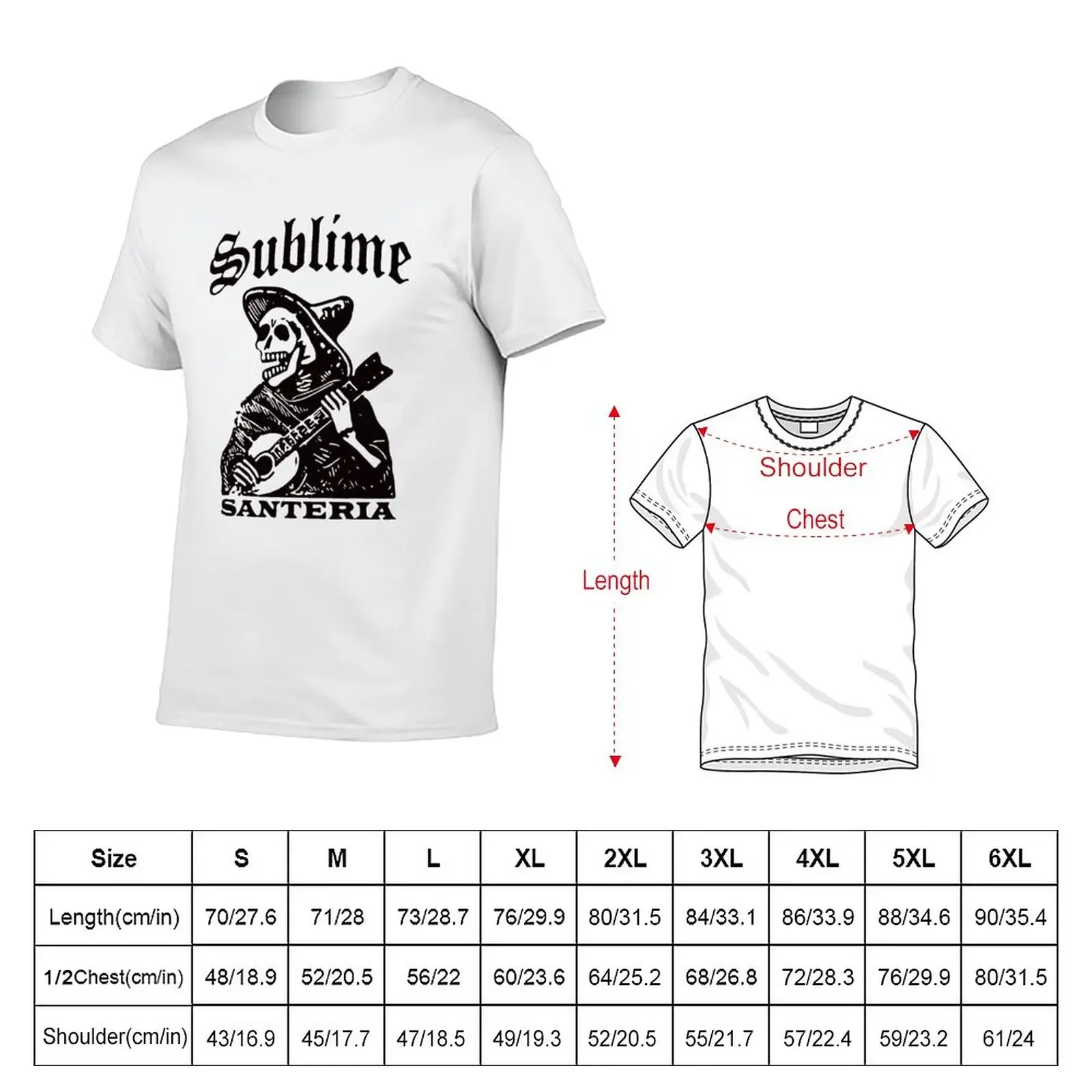 New Sublimes Santeria Black T-Shirt quick drying t-shirt Short sleeve T-shirt short cute clothes men