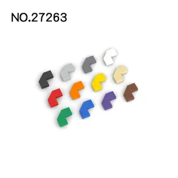 20pcs MOC Compatible Assemble Particle 27263 54578 Tile Modified Facet 2 x 2 Corner with Cut Corner Building Block Parts DIY Bri