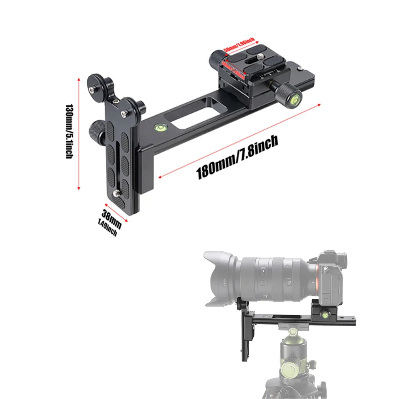 

Кронштейн для поддержки телеобъектива, длинный держатель для фокусировки с винтом 1/4 для штатива с шаровой головкой для фотосъемки камеры DSLR