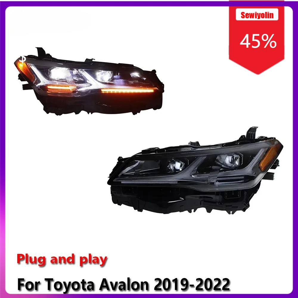 

Автомобильные светодиодные лампы Sewiyolin в сборе для Toyota Avalon 2019-2022, противотуманные фары DRL, стоп-сигнал поворота