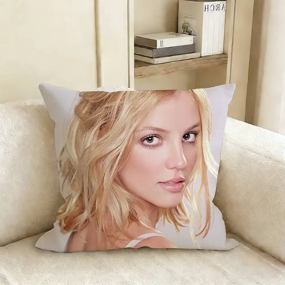 B-Britney S-Spears Pillow Case Living Room Sofa Cushion Cover Suitable For Home Bedroom Room Decoration view 6