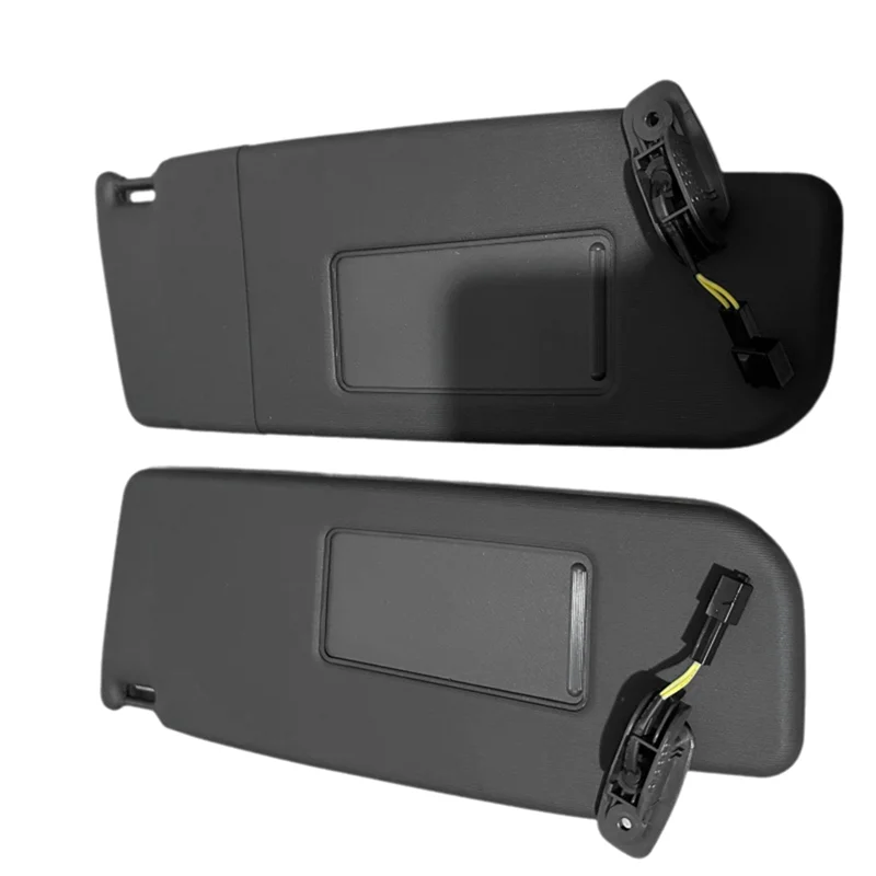 

ABXN-1Pair Interior Sun Visors With Light Mirror- For VW Golf 4 Jetta MK4 Passat B5 Beetle Skoda 1998-2013- 5U0857551 5U0857552