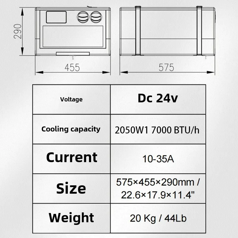 Manufacturer's new RV air conditioner 24V portable integrated large-scale effective refrigeration modified automobile