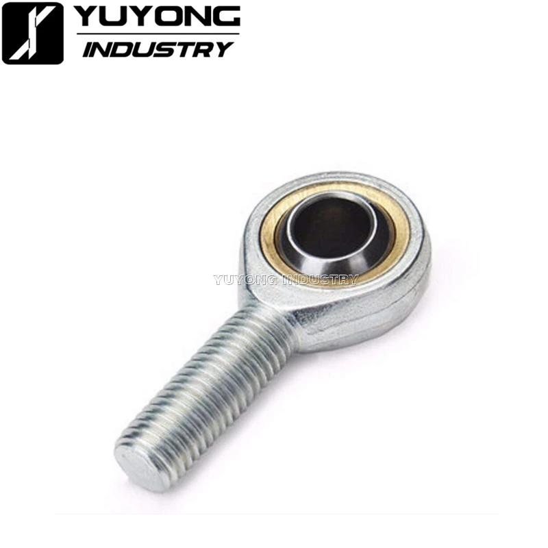 2PCS/Lot 5-12mm Male Oscillating Bearing Right Thread Fish Eye Rod End Joint Bearing Machine Ball Bearing