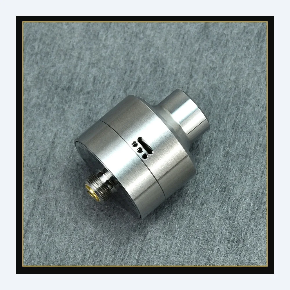 22MM Nisshoku RDA MTL Atomizer with Squonk BF Pin for Single or Dual Coil Rebuilding - Compatible with 510 Vape Box Mod