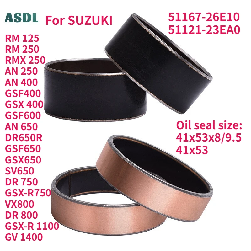 

Fork Bush Bushing Bushings External Guide Rail For SUZUKI AN250 AN400 AN650 GSX-R750 GSF400 600 DR 650 750 800 GSF SV 650 GV1400