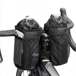 Bicycle Bag Cycling Water Bottle Carrier Pouch MTB Bike Insulated Kettle Thermal Bag Riding Handlebar Bag Bicycle Accessories