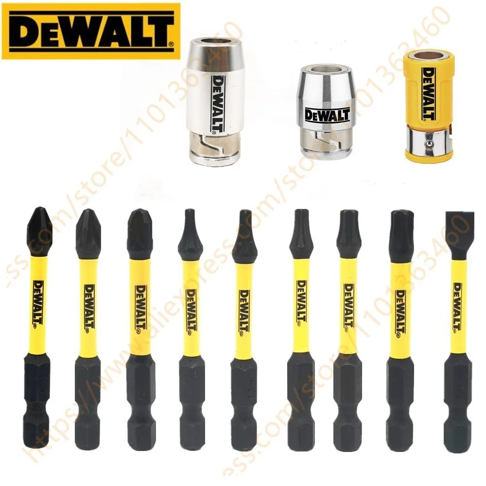

DEWALT Impact 6.35MM 1/4" Power Bit 57mm High Electric Screwdriver Driver Drill Bit Set High Hardness Magnetic Screwlock Sleeve