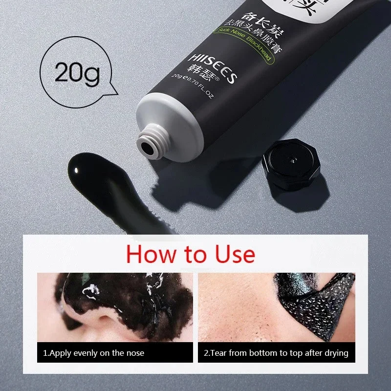 Blackhead Remover Black Dots Facial Masks NoseBamboo Charcoal Point Pimple Anti Acne Spot Peel Off Face Skin Care Beauty Health