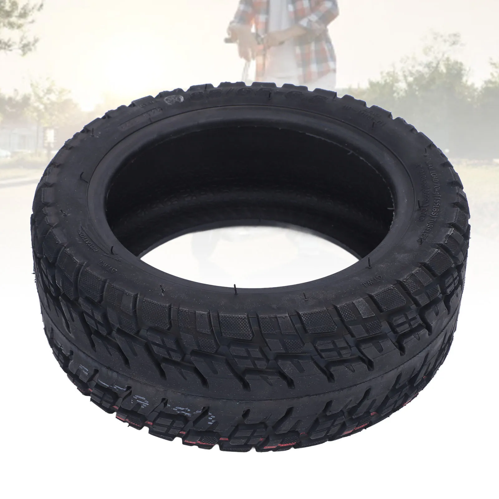Elektroroller-Reifen aus Gummi, 25,4 cm, pannensicher, hitzebeständig, Vakuumrad für Elektroroller, rutschfest, zum Austausch