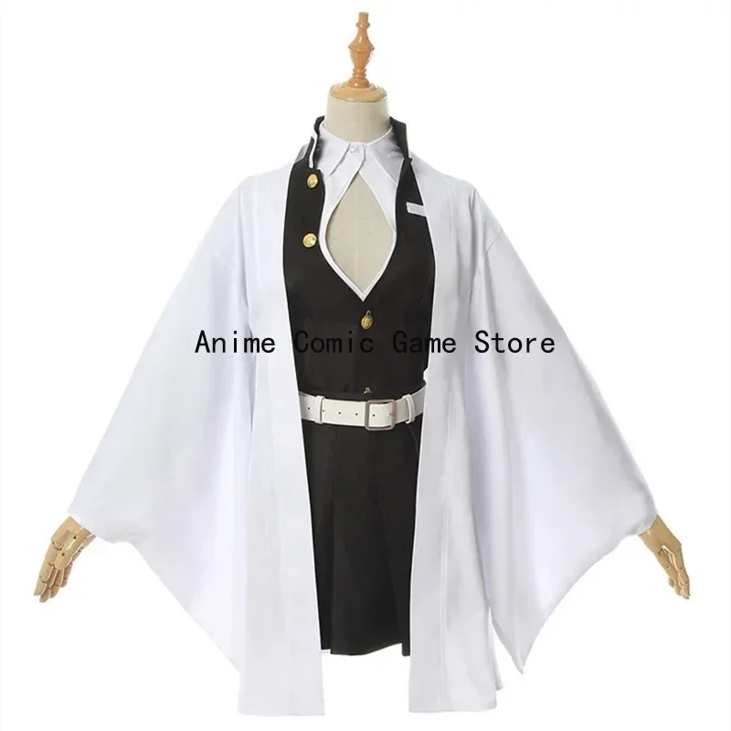 Kanroji Mitsuri Cosplay Costume Wig Shoes Anime Kimono Kisatsutai Sexy Outfits  Halloween Party for Women Girls Full Sets