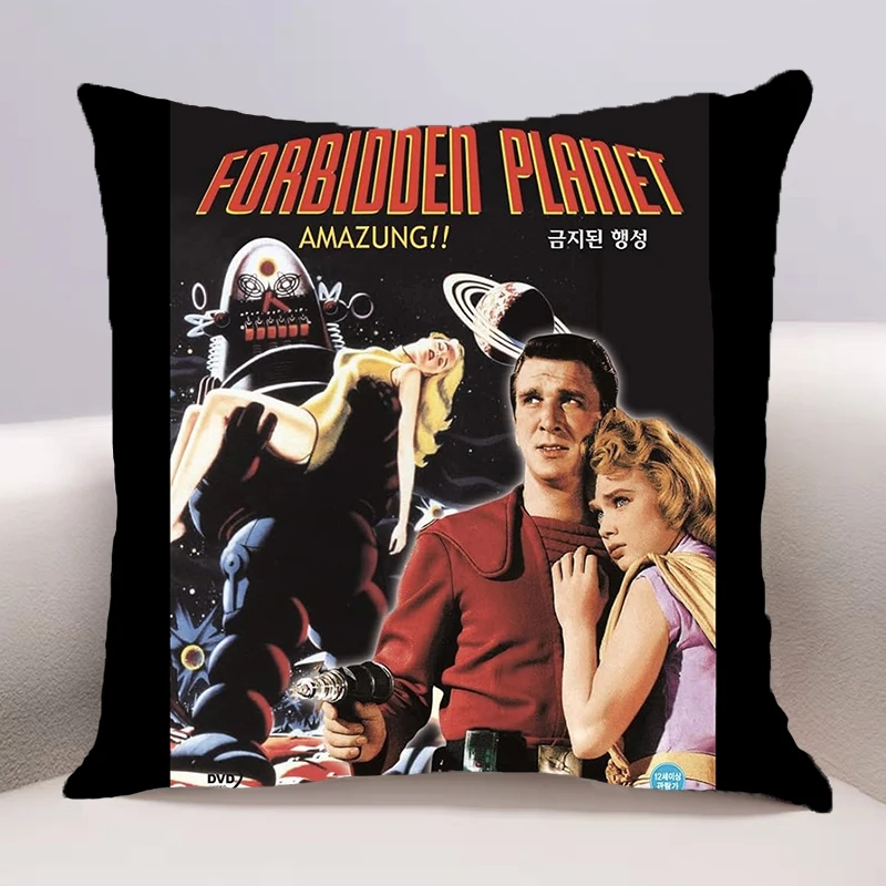 Forbidden planetCushion Cover for Sofa Pillow Case Cover Seat Car Throw Pillowcase 45X45cm For Home Decorative 023