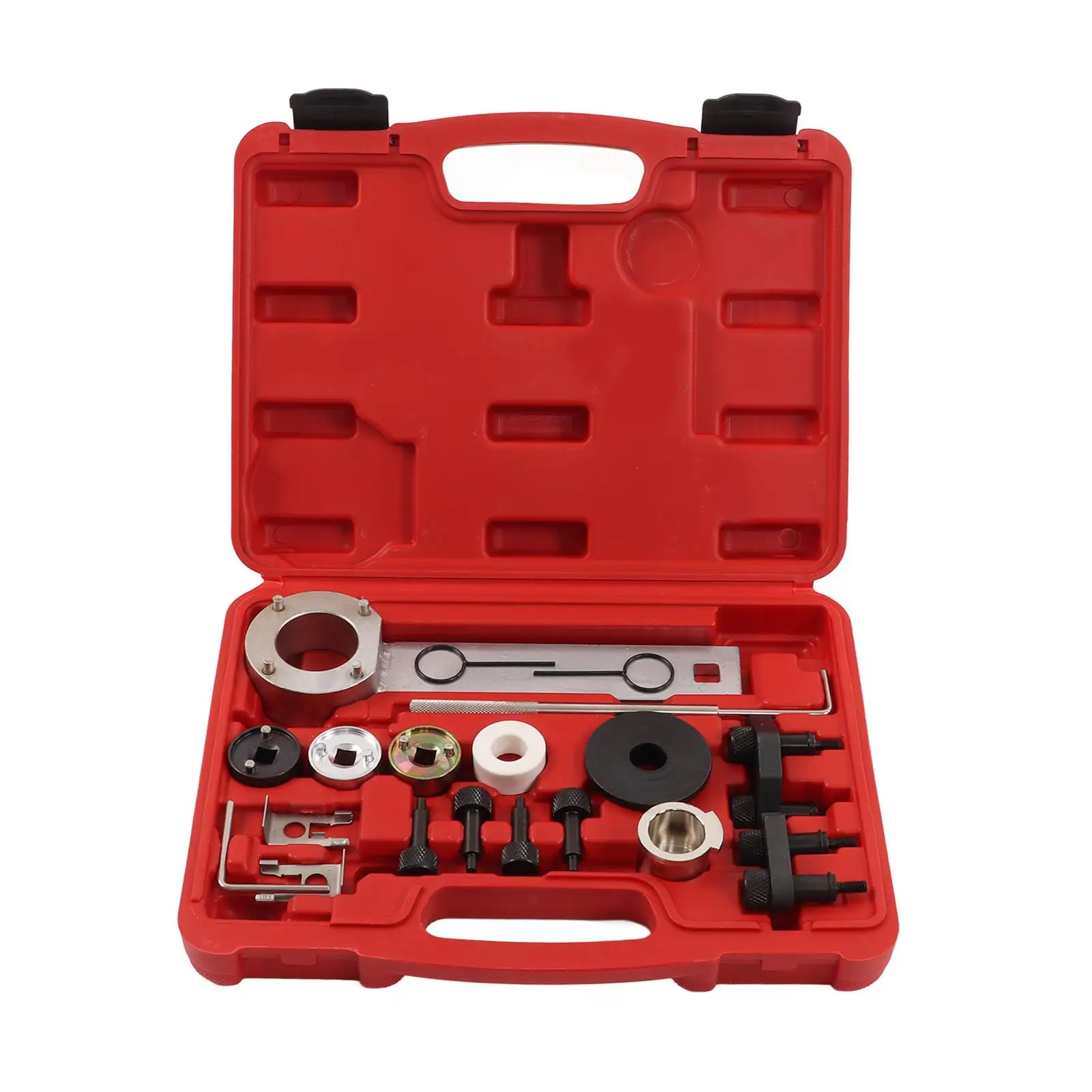 

Professional Engine Camshaft Alignment Tool Set – Rustproof Steel Timing Tools with Red Storage Box for Auto Repairs