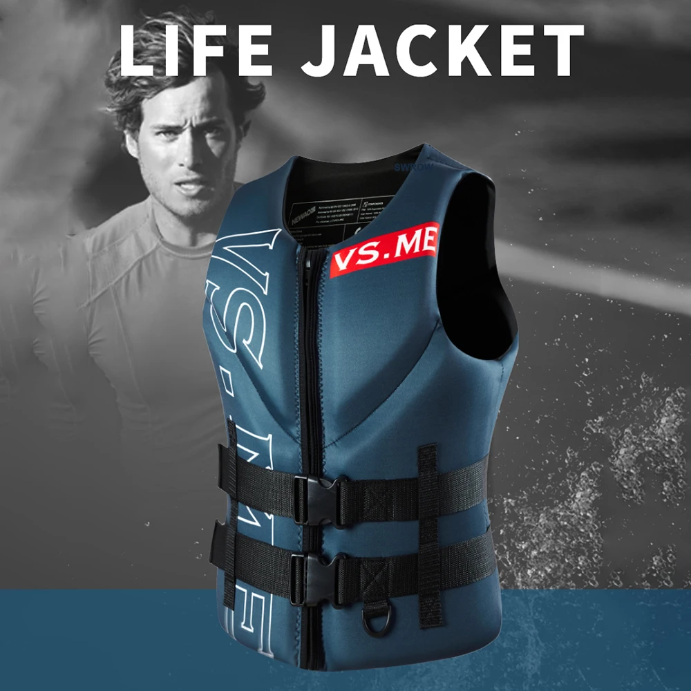 252-Neopren-Schwimmweste für Erwachsene und Männer, Super-Auftrieb, Surf, Floß, Kajak, Angeln, Jetski, Wassersport, Schwimmrettung