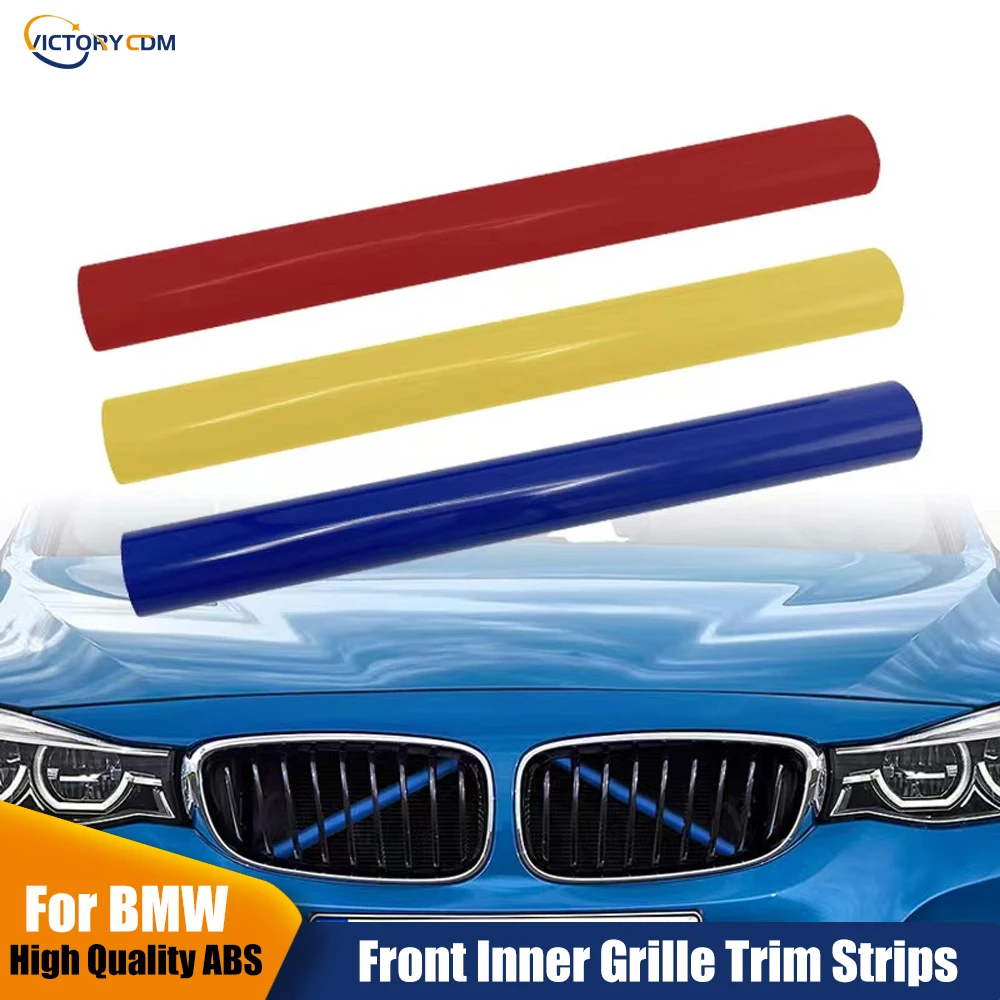 

Car Front Grille Trim Strips For BMW F30 F31 F32 F33 F34 F36 F20 F21 F22 F23 G29 Racing Sport Styling Decoration Accessories ABS