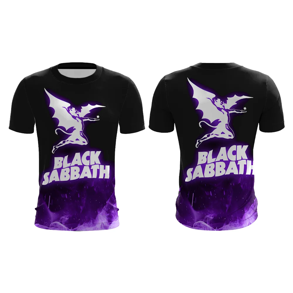

Black Sabbath Band 2025 new T shirt 3D printing Fashion Rock Pop Men Women Clothes Quick-drying breathable summer men's t-shirts