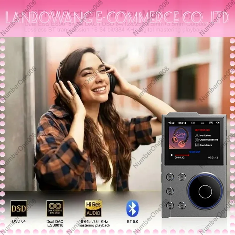 Master Grade DSD256 Lossless HIFI Music Player Portable Bluetooth Walkman Support Car Audio High Resolution Audio Player