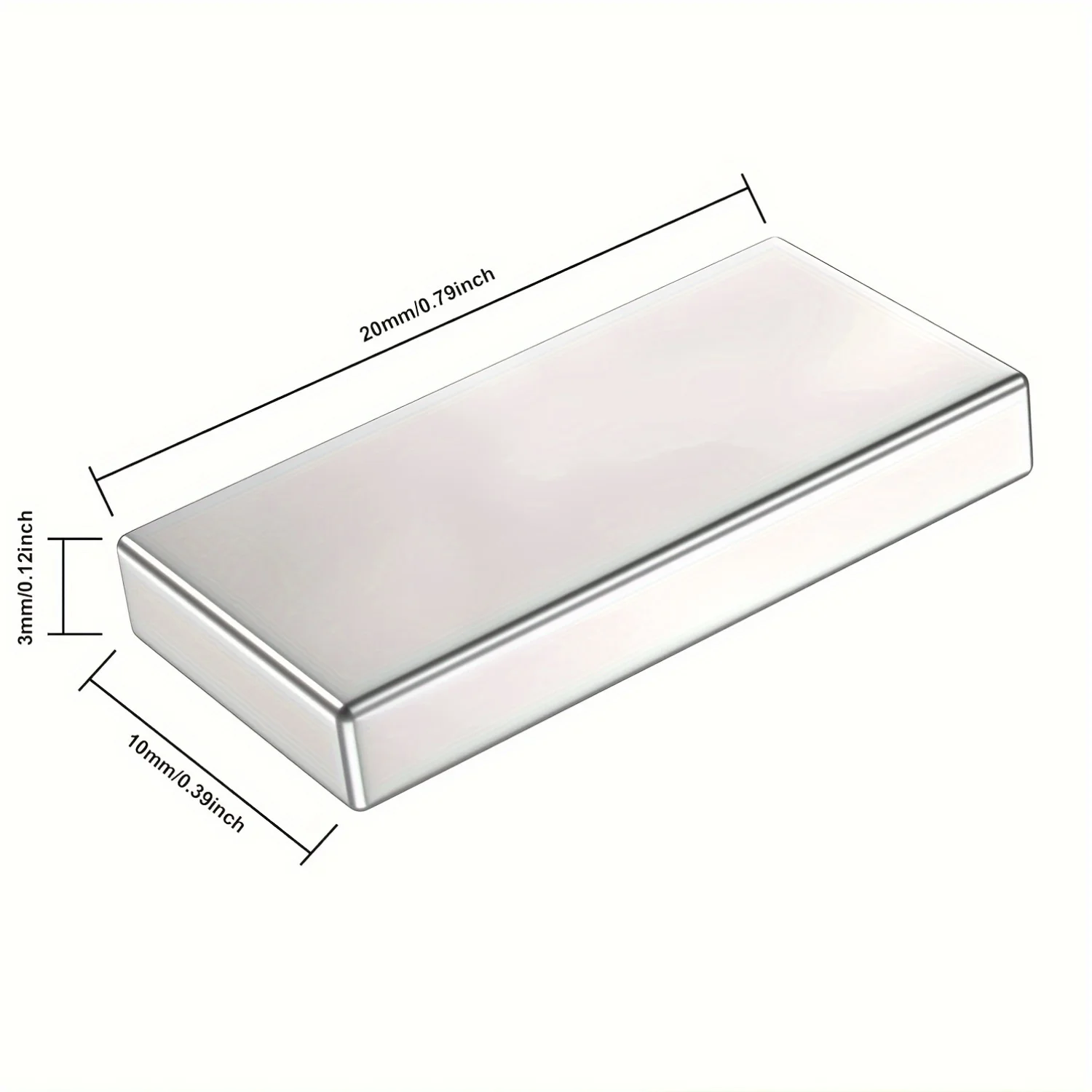 20x10x3mm Rectangular Magnets, Perfect for Refrigerator Storage, Tool Accessories, Kitchen