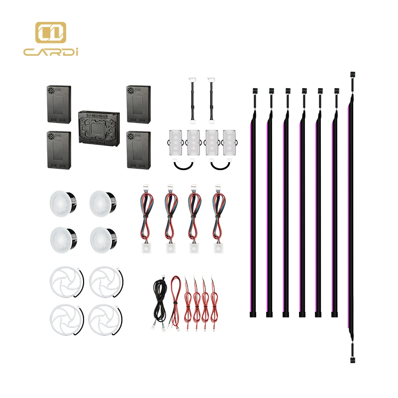 Hot selling：Symphony K3X RGB LED Strip Light 12V Ambient Flow Light for  Cars New APP Control  for Auto Interior Decora