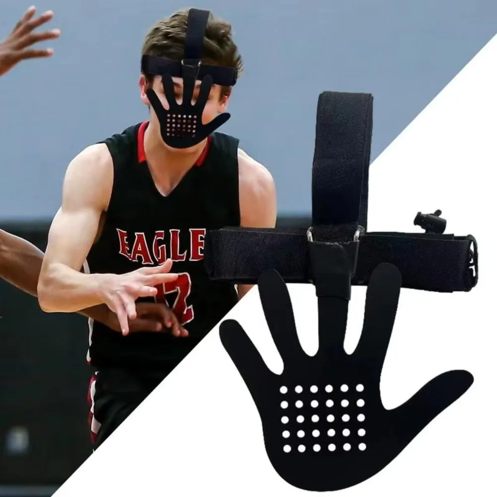 Stereo Basketball Defensive Masque Gesicht Einstellbare Schnalle Dribbling Widerstand Werkzeug Verteidigung Training Gesicht Schild Elastische Bandage