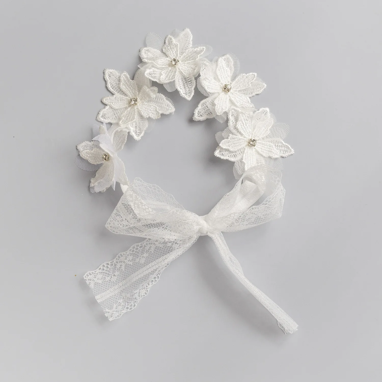 

Little Baby Girl's Princess Five Petal Flower Lace Headband 3260