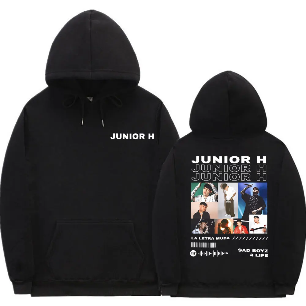 

Singer Junior H Sad Boyz 4 Live Graphic Printed Hoodie Men Women Clothing Hip Hop Oversized Tracksuit Male Fleece Cotton Hoodies