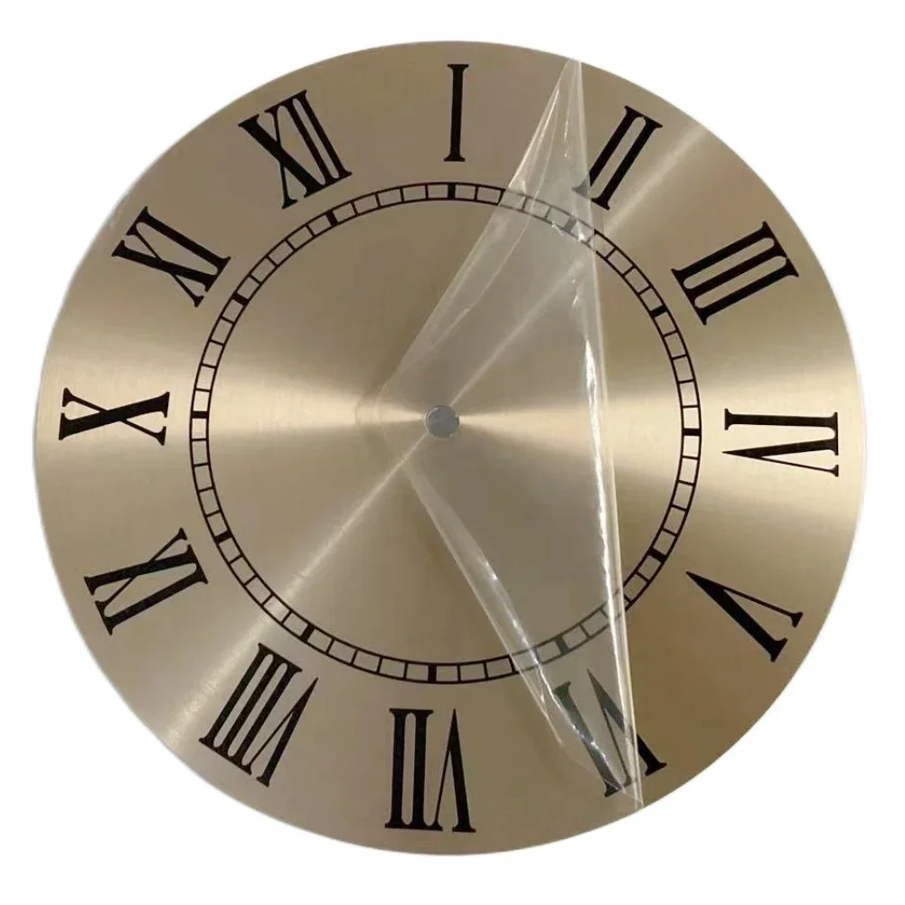 9.5 Inch 243mm DIY Quartz Wall Clock Dial Face Vintage Aluminium Metal DIY Wall Clocks For Bedroom Living Room Wall Clock Decora