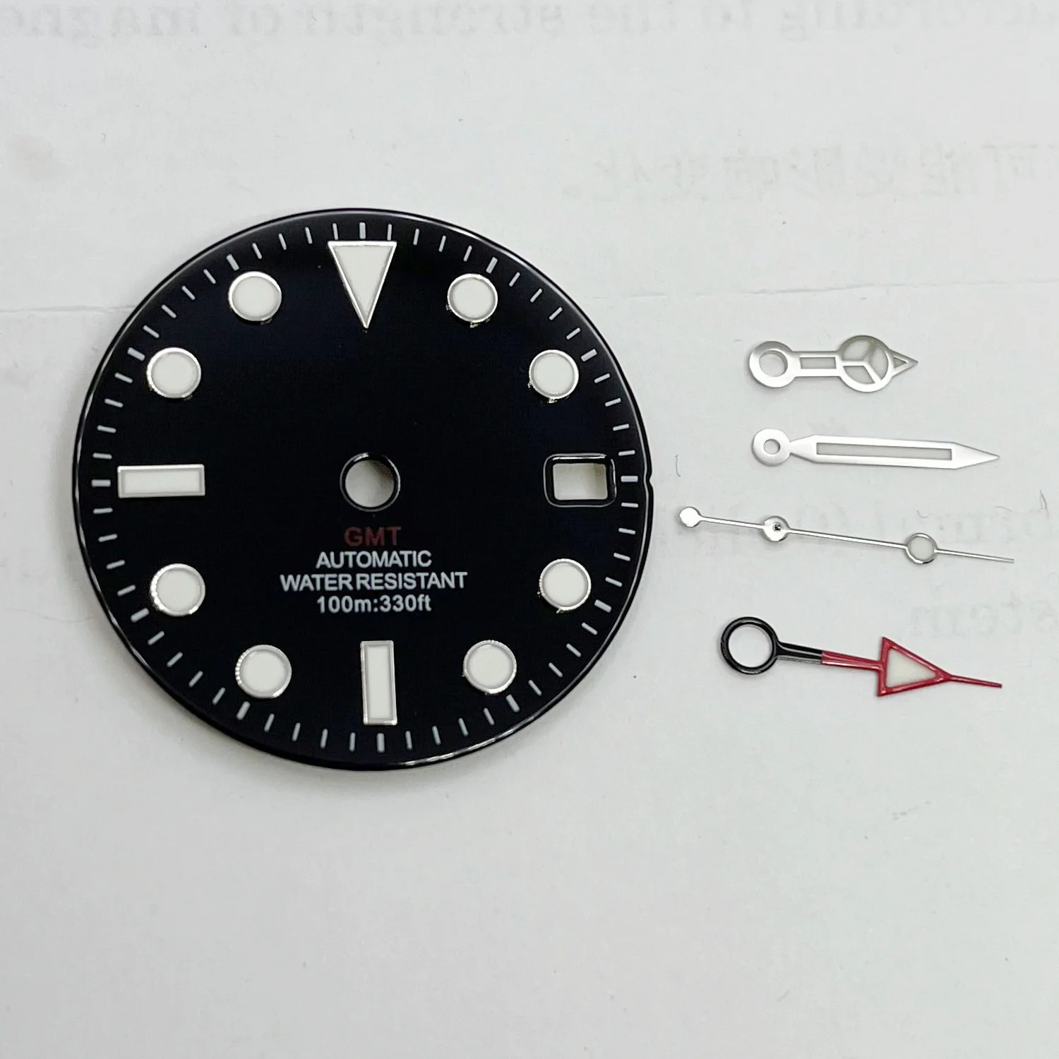 28.5MM Fit NH34 Automatic Mechanical Movement Enamel Dial Add Hands Luminous