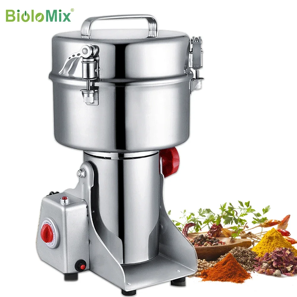 Customize Commercial Household Mill 800G/2000G Herb Coffee Bean Grinder Medicine Powder Crusher Food Grinding Spice Grains