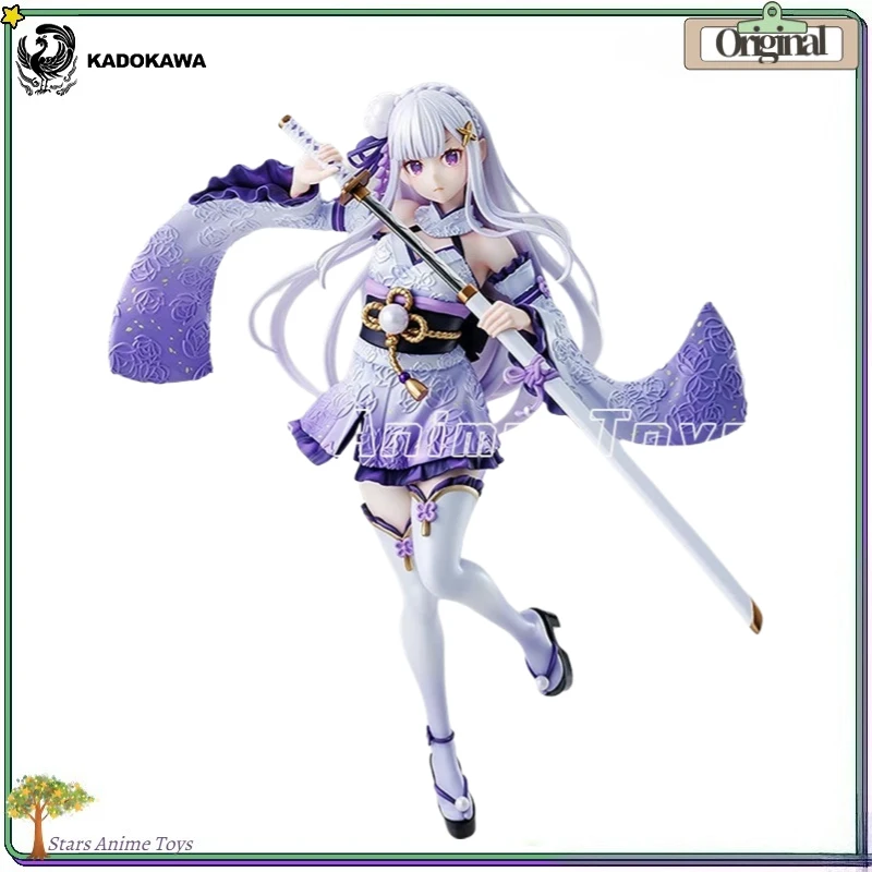 

Коллекционная фигурка KADOKAWA KDcolle Re0 Эмилия в боевом костюме, модель для коллекционирования, аниме-фигурка