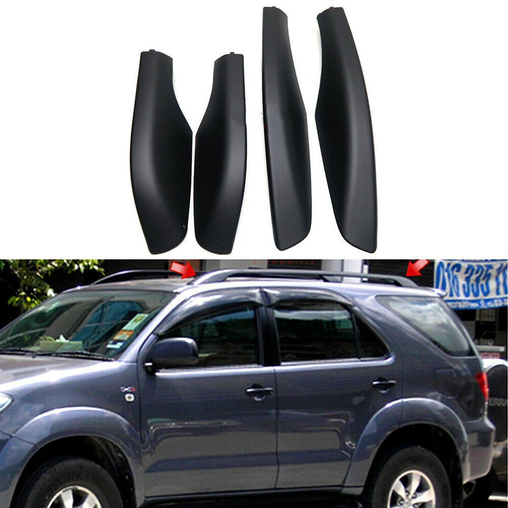 Upgrade Your Car's Roof Rack with End Cover Shell for Toyota For Fortuner AN50 For Hilux 2004 14 Long lasting Durability!