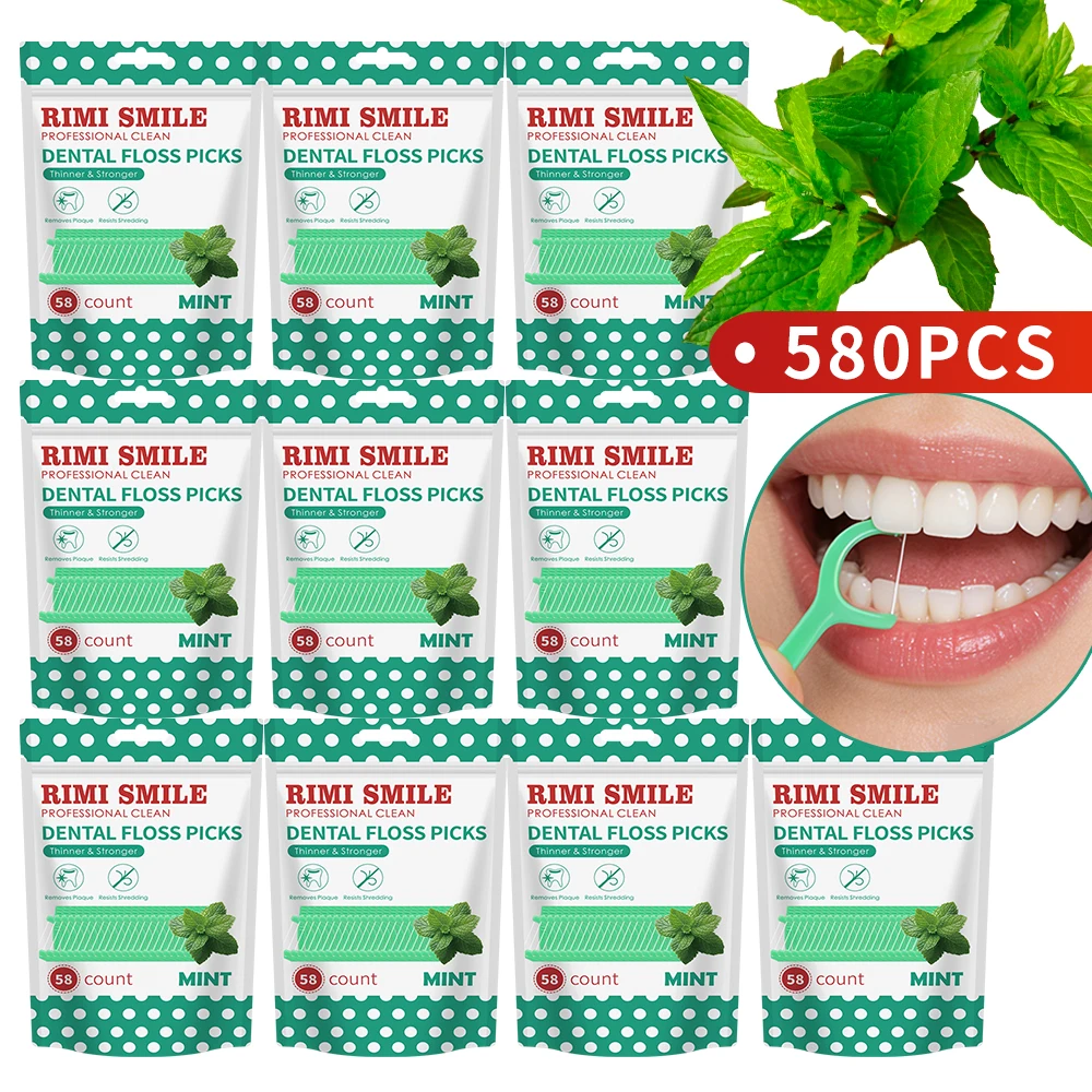 

Зубные нити-флоссеры Instant Fresh Breath M580шт, с длительным мятным вкусом, удаляют остатки еды и зубной налет